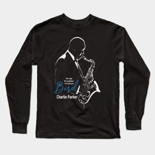 Charlie Parker silhouette Long Sleeve T-Shirt